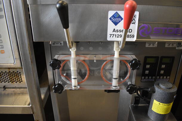 Stoelting Model SF144-38I Stainless Steel Commercial Countertop Air Cooled 2 Flavor w/ Twist Soft Serve Ice Cream Machine. 208-240 Volts, 1 Phase. 22x33.5x32.5 - Image 5 of 6