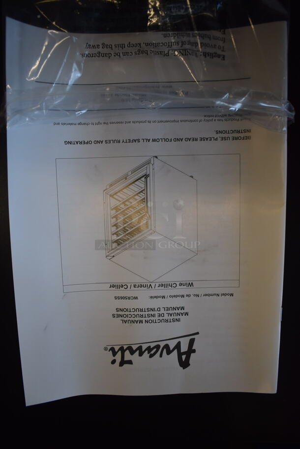 BRAND NEW SCRATCH AND DENT! Avanti WCR506SS Metal Commercial Wine Chiller Merchandiser. 115 Volts, 1 Phase. 23.5x22.5x34.5. Tested and Working! - Image 5 of 6