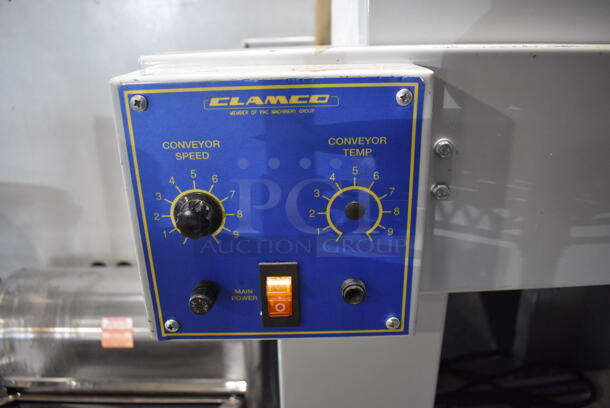 Clamco 820 Tunnel Metal Commercial Floor Style Shrink Wrapping Tunnel on Commercial Casters. 32x27x55. Cannot Test Due To Plug Style - Image 7 of 8