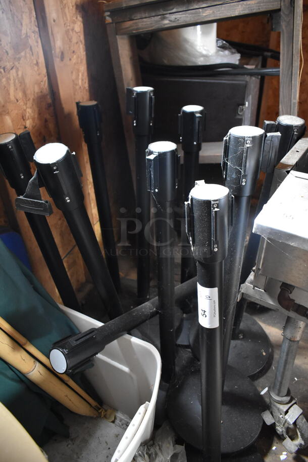 10 Black Stanchions. 10 Times Your Bid!  (outside shed) - Image 4 of 4