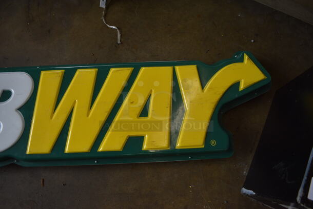 Subway Sign. 65x4x17 - Image 3 of 4