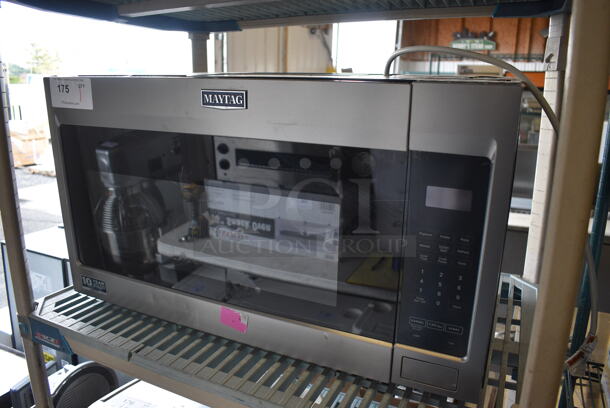 BRAND NEW! 2022 Maytag Stainless Steel Microwave Oven w/ Plate. 120 Volts, 1 Phase. 30x16x17 - Image 2 of 8