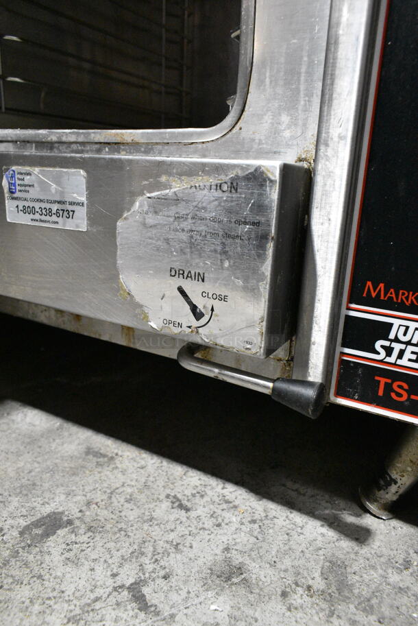 Market Forge TS-5E Turbo Steam Stainless Steel Commercial Countertop Single Deck Steam Cabinet.  - Image 4 of 6