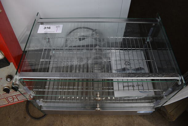 BRAND NEW! KoolMore Model HDC-17C Countertop Glass Heated Display Case Merchandiser. 110-120 Volts, 1 Phase. 22x14.5x14.5. Tested and Working! - Image 3 of 6