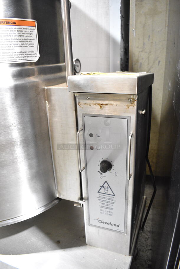 2019 Cleveland KET-20-T Stainless Steel Commercial Electric Powered 20 Gallon Steam Kettle Tilting Kettle. 208/240 Volts, 3 Phase. - Image 9 of 11