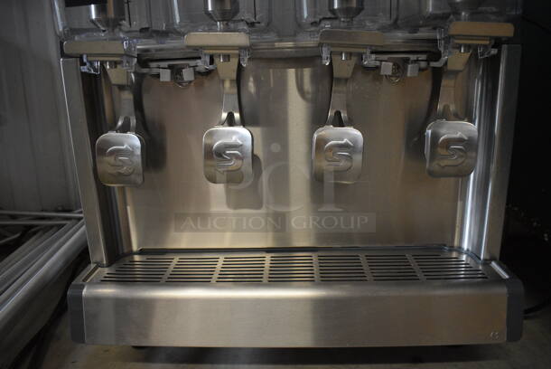 2018 Crathco Model CS-4E/2D/3D-16 Stainless Steel Commercial Countertop 4 Hopper Refrigerated Drink Machine. 120 Volts, 1 Phase. 21x18x28. Tested and Working! - Image 2 of 5