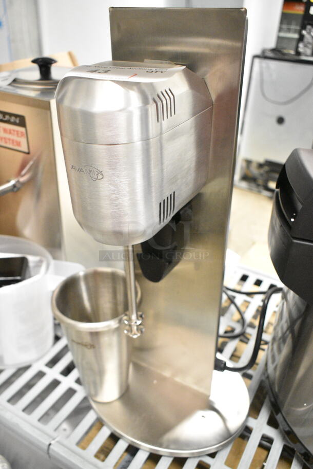 BRAND NEW SCRATCH AND DENT! AvaMix 928ADM1 Freestanding Single Spindle Drink Mixer / Milkshake Machine w/ Mixing Cup. 120 Volts, 1 Phase. Tested and Working! - Image 4 of 9