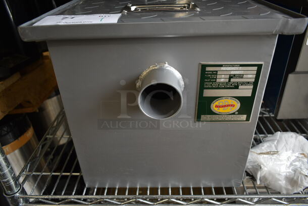 BRAND NEW SCRATCH AND DENT! Regency 600GT7 14 lb. 7 GPM Grease Trap with 2" Non-Threaded Connections - Image 6 of 7