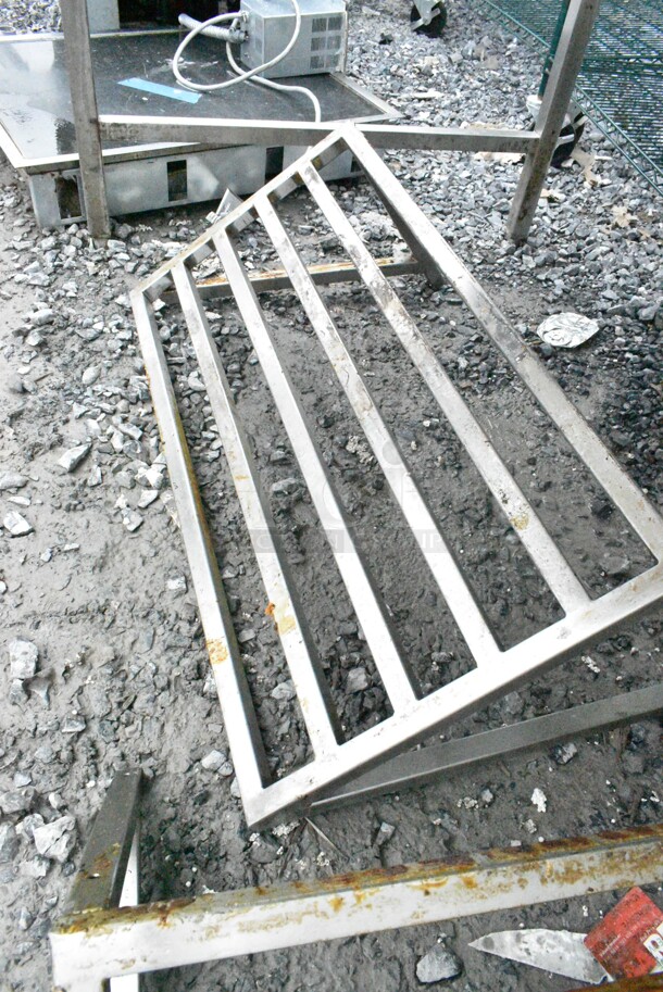 2 Metal Dunnage Style Wall Mount Shelf. 36x18x14.5, 24x18x14.5. 2 Times Your Bid! - Image 5 of 5