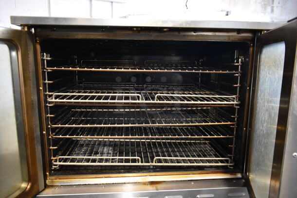 2 2020 Standard Range SR-COE 208 Stainless Steel Commercial Electric Powered Full Size Convection Oven w/ View Through Doors, Metal Oven Racks and Thermostatic Controls on Commercial Casters. 208 Volts, 1/3 Phase. 2 Times Your Bid! - Image 6 of 10
