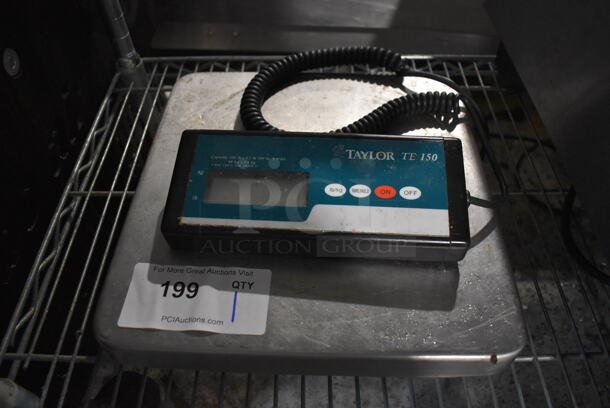 Taylor TE150 Metal Countertop Food Portioning Scale. 12x12x2.5. Tested and Working!