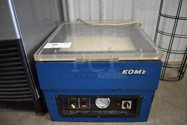 Kome Busch Metal Commercial Countertop Vacuum Sealer. 17.5x20x15. Tested and Working!