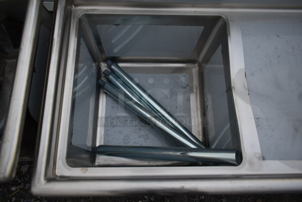 BRAND NEW SCRATCH AND DENT! Regency 600S1181818R Stainless Steel Commercial Single Bay Sink w/ Right Side Drain Board. Bay 18x18. Drain Board 17x20 - Image 3 of 5