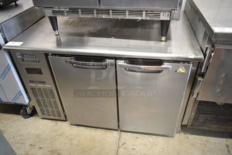 Everest ETF2 Stainless Steel Commercial 2 Door Undercounter Freezer. 115 Volts, 1 Phase. Tested and Working!