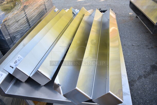 2 BRAND NEW SCRATCH AND DENT! Steelton 712B5542D Stainless Steel Double Tier Speed Rail - 42". 2 Times Your Bid!  - Image 2 of 7