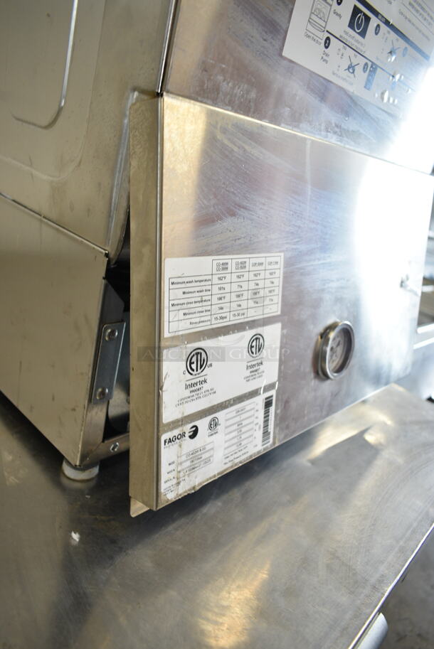 2023 Fagor CO-402W B DD Stainless Steel Commercial Undercounter Glass Washer. 208-240 Volts, 1 Phase.  - Image 3 of 9