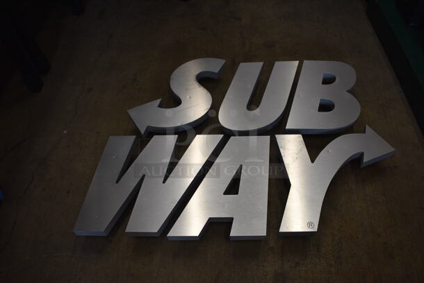 ALL ONE MONEY! Lot of 6 Gray Letters to SUBWAY. Includes 12x1x14 - Image 2 of 5