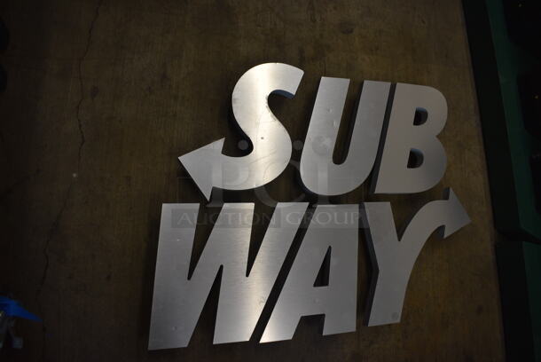 ALL ONE MONEY! Lot of 6 Gray Letters to SUBWAY. Includes 12x1x14 - Image 4 of 5