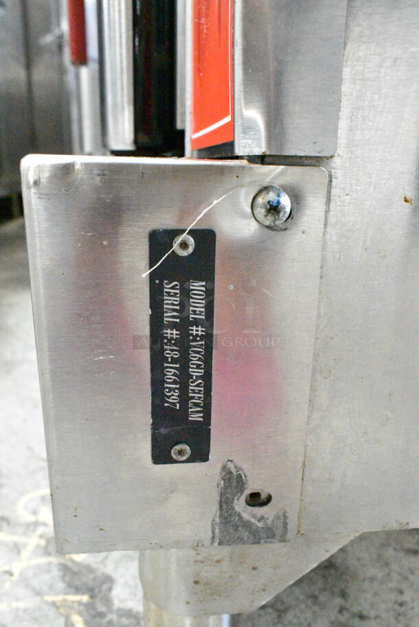 2 Vulcan VC6GD-SEFCAM5 Stainless Steel Commercial Natural Gas Powered Full Size Convection Oven w/ View Through Doors, Metal Oven Racks and Thermostatic Controls. 2 Times Your Bid! - Image 10 of 10
