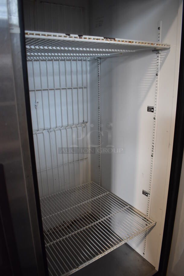 2013 True T-49F ENERGY STAR Stainless Steel Commercial 2 Door Reach In Freezer w/ Poly Coated Racks on Commercial Casters. 115 Volts, 1 Phase. Tested and Working! - Image 5 of 6