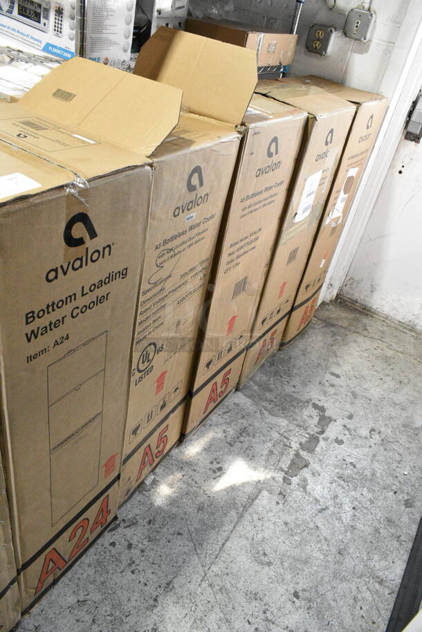 5 IN ORIGINAL BOX! Avalon Water Coolers Including Models A24, A5BOTTLELESS. 115 Volts, 1 Phase. 5 Times Your Bid!  - Image 3 of 7