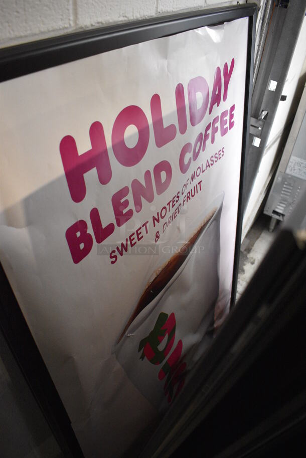 6 Frames w/ 3 Dunkin Donuts Posters. 38x1x50. 6 Times Your Bid! - Image 4 of 4