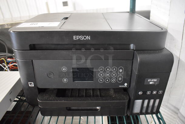 Epson Model ET-3750 Countertop Copier Scanner Printer. 15x14x9