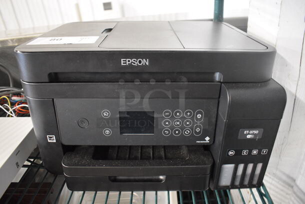 Epson Model ET-3750 Countertop Copier Scanner Printer. 15x14x9 - Image 1 of 5