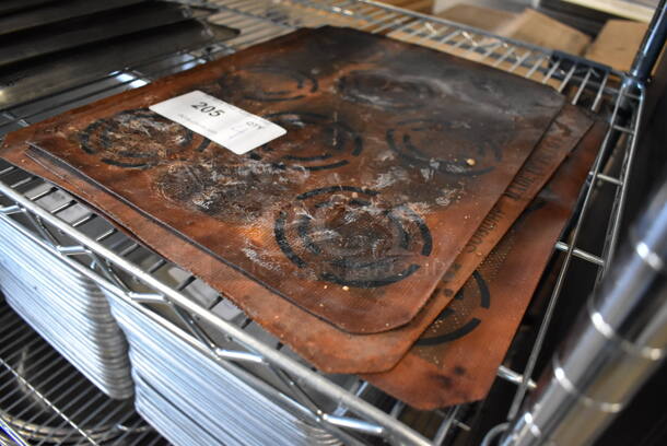 4 Orange 8 Muffin Silform Baking Pan Liners. 11.5x16.5. 4 Times Your Bid! - Image 3 of 3
