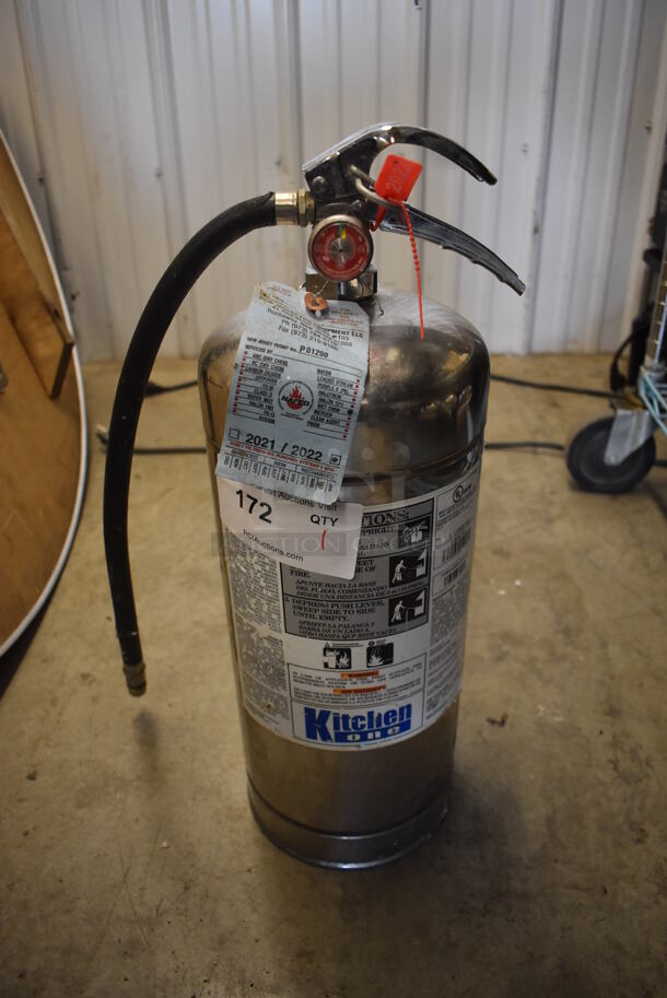 KitchenOne Wet Chemical Fire Extinguisher. Buyer Must Pick Up - We Will Not Ship This Item. 