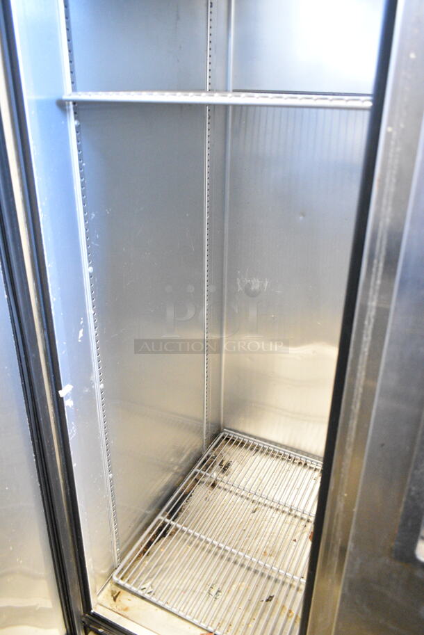 2017 True T-35 Stainless Steel Commercial 2 Door Reach In Cooler w/ Poly Coated Racks. 115 Volts, 1 Phase. Tested and Working! - Image 3 of 4