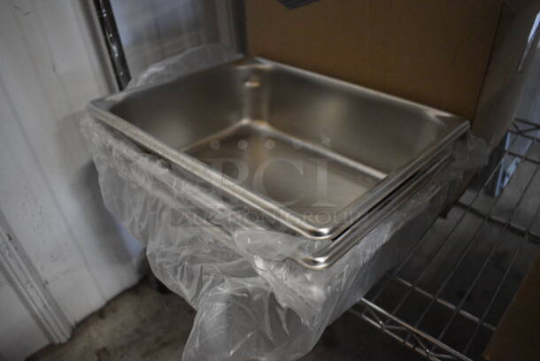 3 BRAND NEW IN BOX! Vollrath Stainless Steel 1/2 Size Drop In Bins. 1/2x4. 3 Times Your Bid! - Image 2 of 4