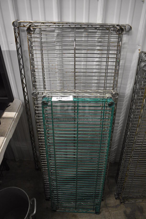 ALL ONE MONEY! Lot of 5 Various Shelves and 1 Shelf Frame! Includes 36x14x1.5 - Image 1 of 4