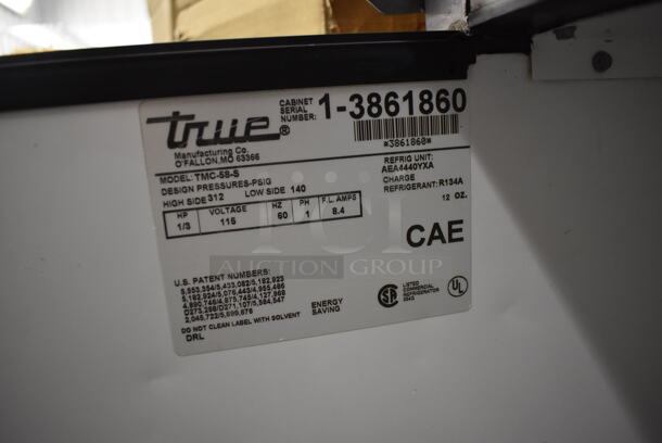 True TMC-58-S Stainless Steel Commercial Milk Cooler on Commercial Casters. 115 Volts, 1 Phase. 58x34x47. Tested and Working! - Image 4 of 6