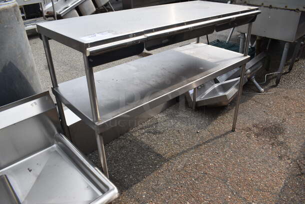 Stainless Steel 2 Tier Over shelf With Built In Ticket Rail And Heat Lamp - Image 2 of 3
