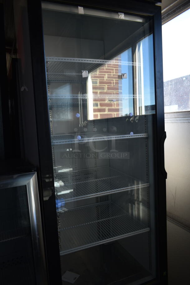 2019 Habco SE18 Metal Commercial Single Door Reach In Cooler Merchandiser w/ Poly Coated Racks. 115 Volts, 1 Phase. Tested and Working! - Image 2 of 4