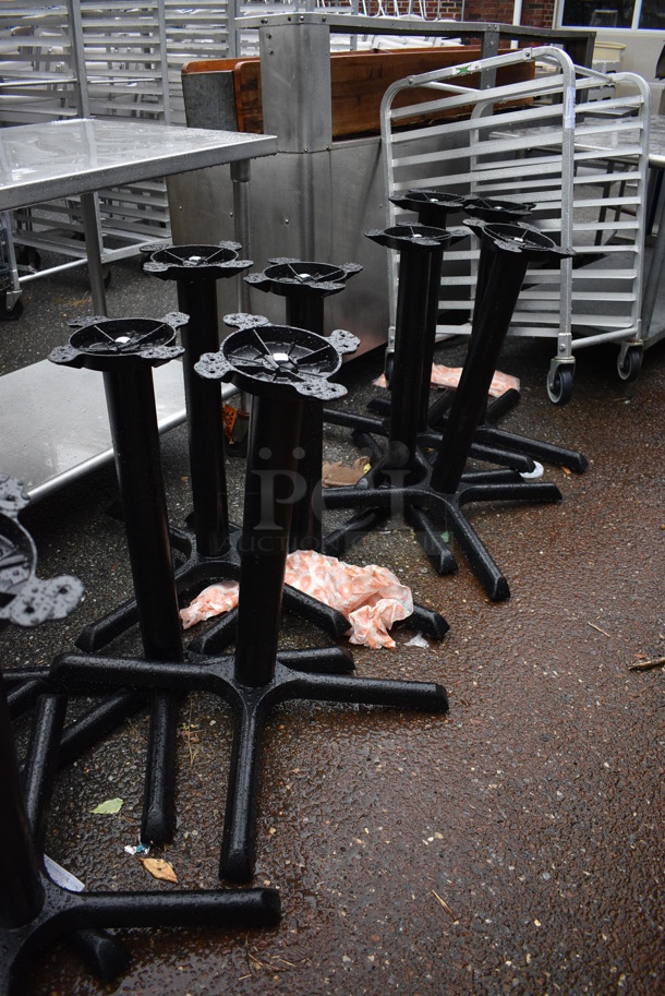 14 Black Metal Table Bases. 31x31x29. 14 Times Your Bid! - Image 4 of 4