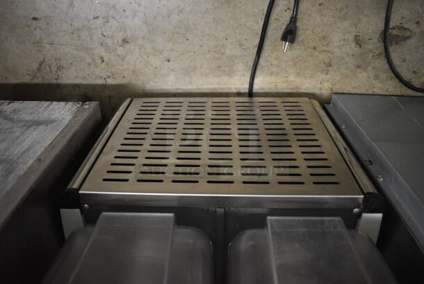Coldline Stainless Steel Commercial Countertop 2 Hopper Refrigerated Beverage Machine. 17x18x26. Tested and Working! - Image 6 of 7