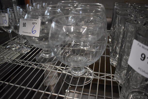 6 Fishbowl Wine Glasses. 6x6x7. 6 Times Your Bid! - Image 3 of 3