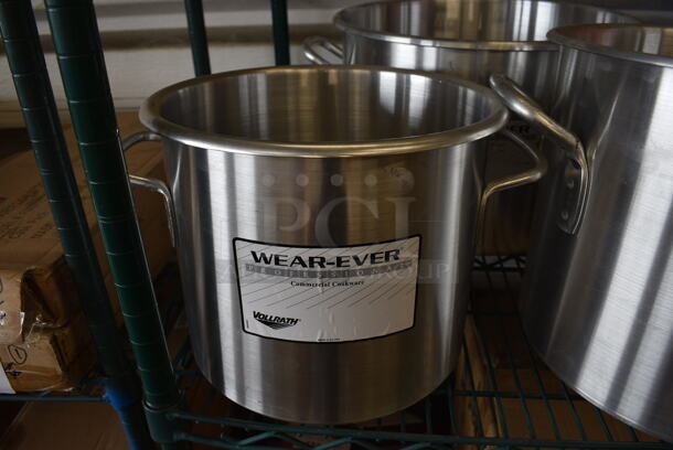 3 Various BRAND NEW! Vollrath Metal Stock Pots. 16.5x13x10.5, 19x15x10, 14x11x9. 3 Times Your Bid! - Image 2 of 5