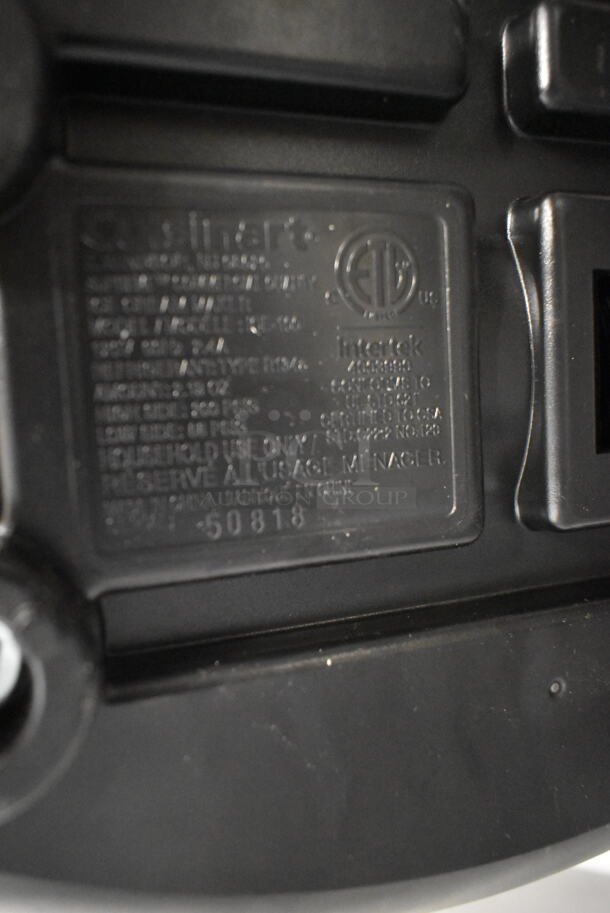 Cuisinart ICL-100 Chrome Finish Countertop Ice Cream Maker. 120 Volts, 1 Phase.  - Image 7 of 8