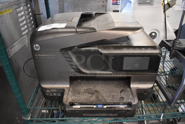 HP Officejet Pro 8600 Plus Metal Countertop Scanner Copier Printer. 19x18x12 - Image 1 of 5