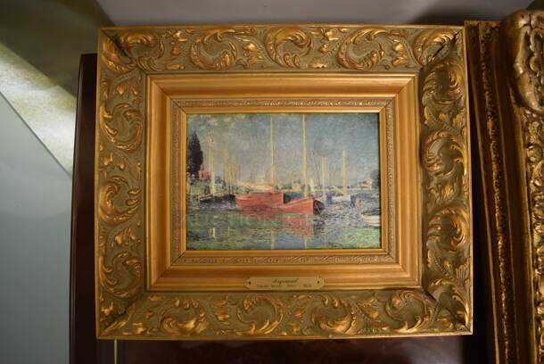 Framed Canvas Painting Reproduction of Argenteuil by Claude Monet From Art Dealer Ed Mero!