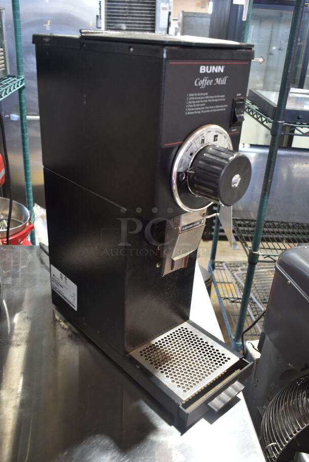2017 Bunn G1 HD Metal Commercial Countertop Coffee Bean Grinder. 120 Volts, 1 Phase. Tested and Working! - Image 2 of 5