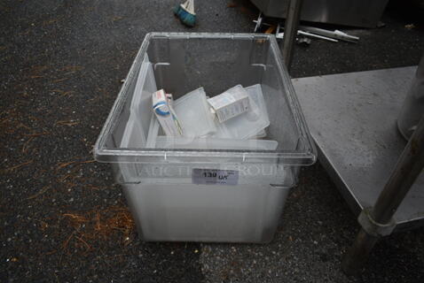ALL ONE MONEY! Lot of Poly Bin w/ Contents.