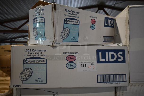 3 BRAND NEW IN BOX! Members Mark L32S Plastic Lids. 3 Times Your Bid! - Image 2 of 6