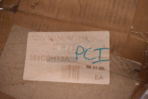 BRAND NEW SCRATCH AND DENT! Cooking Performance Group CPG 351COHT3A Electric Thermostatic Countertop 3 Tray Half Size Convection Oven with Steam Injection. 120 Volts, 1 Phase. Tested and Working! - Image 2 of 2