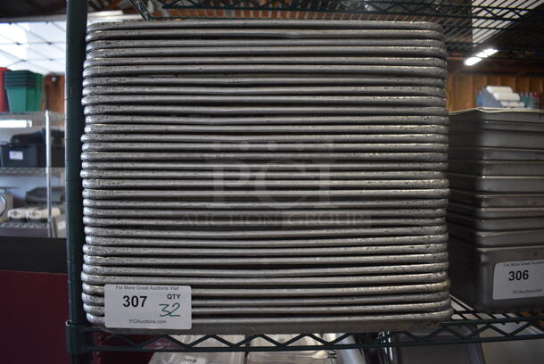 32 Metal Full Size Baking Pans. 18x26x1. 32 Times Your Bid! - Image 3 of 3