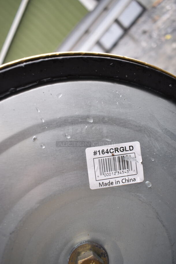 4 BRAND NEW SCRATCH AND DENT! Lancaster Table & Seating 164CRGLD 
Gold 40" Rope-Style Crowd Control / Guidance Stanchion. 4 Times Your Bid!  - Image 6 of 6