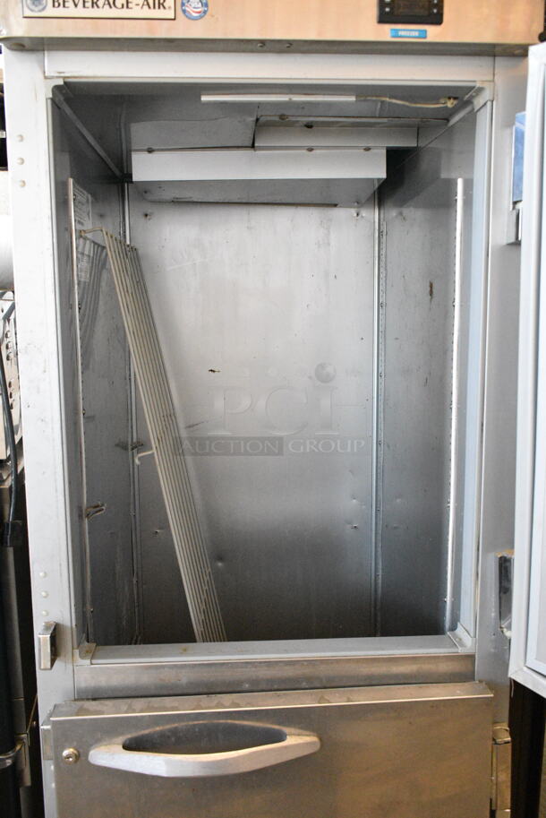 Beverage Air HF1HC-1HS-18 Stainless Steel 2 Half Size Door Reach In Freezer. 115 Volts, 1 Phase. Tested and Working! - Image 5 of 8